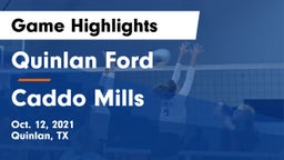 Quinlan Ford  vs Caddo Mills  Game Highlights - Oct. 12, 2021