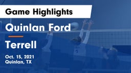 Quinlan Ford  vs Terrell  Game Highlights - Oct. 15, 2021