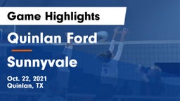 Quinlan Ford  vs Sunnyvale  Game Highlights - Oct. 22, 2021