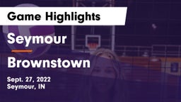 Seymour  vs Brownstown  Game Highlights - Sept. 27, 2022