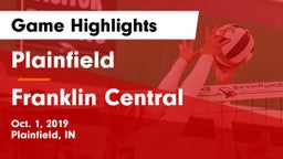 Plainfield  vs Franklin Central  Game Highlights - Oct. 1, 2019