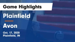 Plainfield  vs Avon  Game Highlights - Oct. 17, 2020