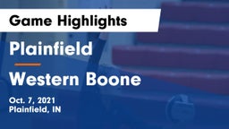 Plainfield  vs Western Boone  Game Highlights - Oct. 7, 2021