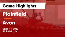 Plainfield  vs Avon  Game Highlights - Sept. 14, 2022