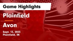 Plainfield  vs Avon  Game Highlights - Sept. 13, 2023
