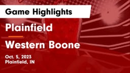 Plainfield  vs Western Boone  Game Highlights - Oct. 5, 2023