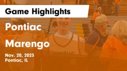 Pontiac  vs Marengo Game Highlights - Nov. 20, 2023