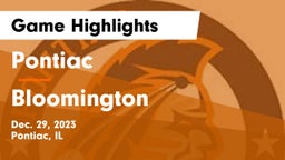 Pontiac  vs Bloomington Game Highlights - Dec. 29, 2023