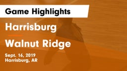 Harrisburg  vs Walnut Ridge  Game Highlights - Sept. 16, 2019