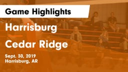 Harrisburg  vs Cedar Ridge Game Highlights - Sept. 30, 2019