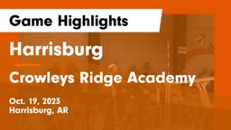 Harrisburg  vs Crowleys Ridge Academy Game Highlights - Oct. 19, 2023