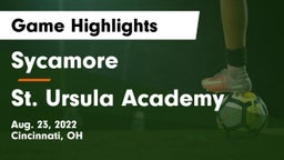 Sycamore  vs St. Ursula Academy  Game Highlights - Aug. 23, 2022