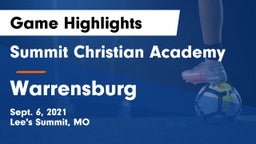 Summit Christian Academy vs Warrensburg  Game Highlights - Sept. 6, 2021