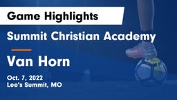 Summit Christian Academy vs Van Horn  Game Highlights - Oct. 7, 2022