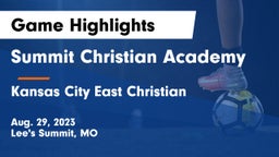 Summit Christian Academy vs Kansas City East Christian Game Highlights - Aug. 29, 2023