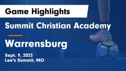 Summit Christian Academy vs Warrensburg  Game Highlights - Sept. 9, 2023