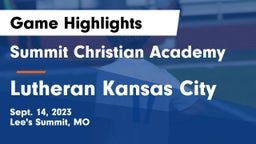 Summit Christian Academy vs Lutheran Kansas City Game Highlights - Sept. 14, 2023