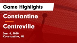 Constantine  vs Centreville  Game Highlights - Jan. 4, 2020