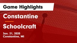 Constantine  vs Schoolcraft Game Highlights - Jan. 21, 2020