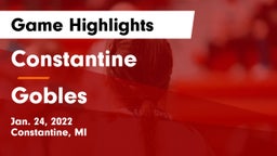 Constantine  vs Gobles  Game Highlights - Jan. 24, 2022