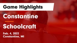 Constantine  vs Schoolcraft Game Highlights - Feb. 4, 2022