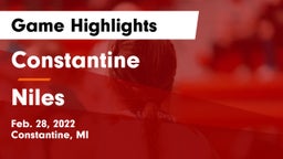 Constantine  vs Niles  Game Highlights - Feb. 28, 2022