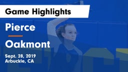 Pierce  vs Oakmont Game Highlights - Sept. 28, 2019