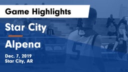 Star City  vs Alpena  Game Highlights - Dec. 7, 2019