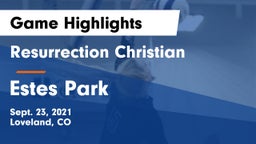 Resurrection Christian  vs Estes Park Game Highlights - Sept. 23, 2021