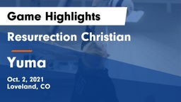 Resurrection Christian  vs Yuma Game Highlights - Oct. 2, 2021