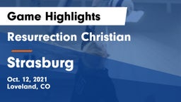 Resurrection Christian  vs Strasburg  Game Highlights - Oct. 12, 2021