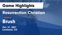 Resurrection Christian  vs Brush  Game Highlights - Oct. 21, 2021