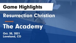 Resurrection Christian  vs The Academy Game Highlights - Oct. 30, 2021