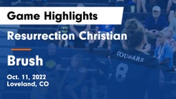 Resurrection Christian  vs Brush  Game Highlights - Oct. 11, 2022