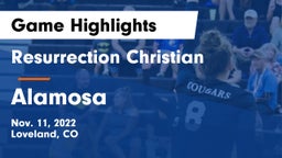 Resurrection Christian  vs Alamosa  Game Highlights - Nov. 11, 2022
