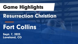 Resurrection Christian  vs Fort Collins Game Highlights - Sept. 7, 2023