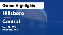 Hillsboro  vs Central  Game Highlights - Jan. 22, 2018