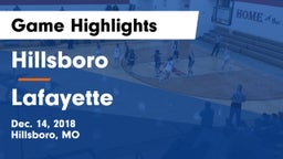 Hillsboro  vs Lafayette  Game Highlights - Dec. 14, 2018