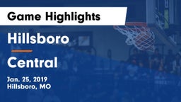 Hillsboro  vs Central  Game Highlights - Jan. 25, 2019