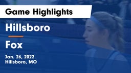 Hillsboro  vs Fox  Game Highlights - Jan. 26, 2022