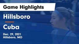 Hillsboro  vs Cuba  Game Highlights - Dec. 29, 2021