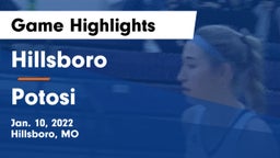 Hillsboro  vs Potosi  Game Highlights - Jan. 10, 2022