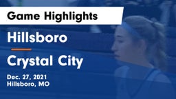 Hillsboro  vs Crystal City  Game Highlights - Dec. 27, 2021