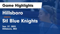 Hillsboro  vs Stl Blue Knights Game Highlights - Jan. 27, 2023