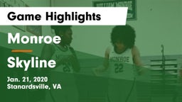 Monroe  vs Skyline  Game Highlights - Jan. 21, 2020