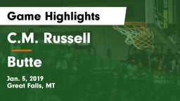 C.M. Russell  vs Butte  Game Highlights - Jan. 5, 2019