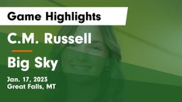 C.M. Russell  vs Big Sky Game Highlights - Jan. 17, 2023