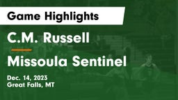 C.M. Russell  vs Missoula Sentinel  Game Highlights - Dec. 14, 2023