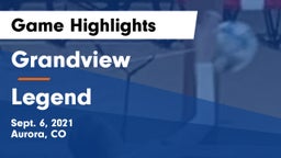 Grandview  vs Legend  Game Highlights - Sept. 6, 2021