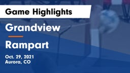 Grandview  vs Rampart  Game Highlights - Oct. 29, 2021